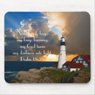 Psalm 18:28 fyr Mousepad Musmatta