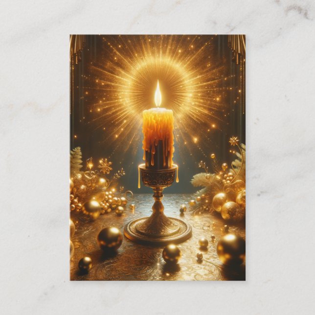 Psalm 18:28 KJV-kort - Upptäck mitt mörker Visitkort (Framsida)