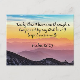 Psalm 18:29 vykort