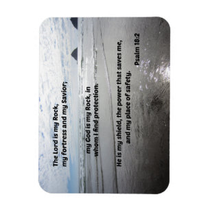 Psalm 18:2 Herren är min Sten, min fästning Magnet