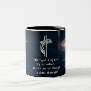 Psalm 18:2 Herren är min sten Två-Tonad Mugg