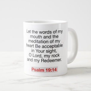 Psalm 19:14 - Jumbo Mugg