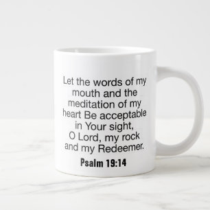 Psalm 19:14 - Jumbo Mugg