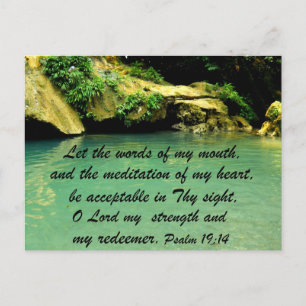 Psalm 19:14 vykort