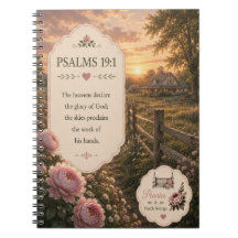Psalm 19:1 anteckningsbok