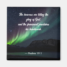 Psalm 19:1 Aurora Borealis and Stars