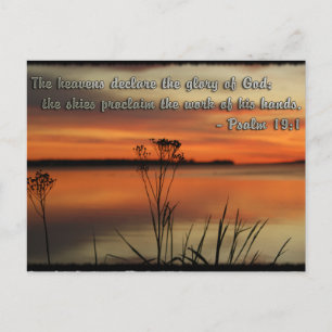 PSALM 19:1 BIBLE SCRIPTURE HEAVENS DELARE GLORY VYKORT