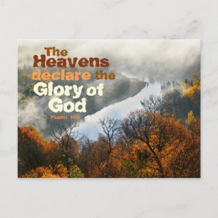 Psalm 19:1 Heavens förklarar Guds härlighet Vykort