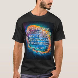Psalm 19:1 Heavens som förklarar Guds härlighet T Shirt