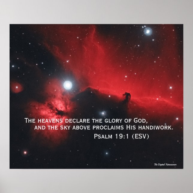 Psalm 19:1 poster (Framsidan)