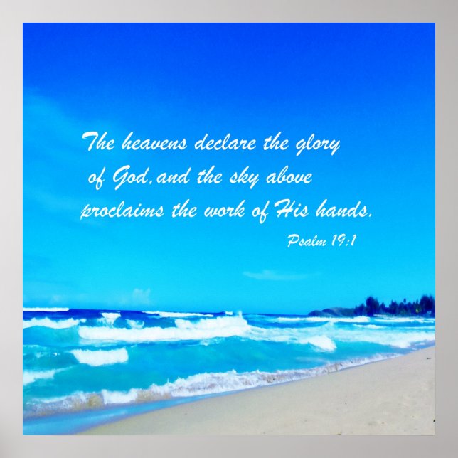 Psalm 19:1 poster (Framsidan)