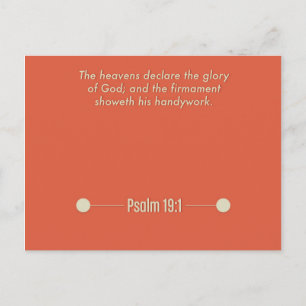Psalm 19:1 vykort