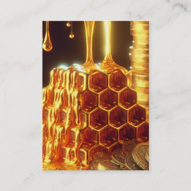 Psalm 19:9-10 KJV-kort - Sötare än honung Visitkort (Framsida)