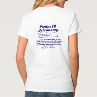 Psalm 19 Astronomi Kvinnor i V-Nacke T-Shirt