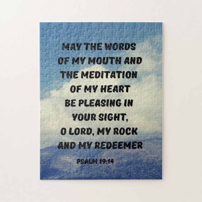 Psalm 19 Bible Study Bible Verse Pussel (Vertikal)