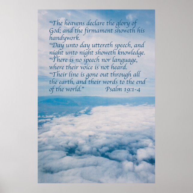 Psalm 19 poster (Framsidan)
