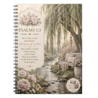 Psalm 1:3 anteckningsbok/dagbok anteckningsbok