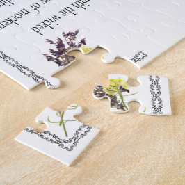 Psalm 1 Art - Märk högtstående med Blommigt design Pussel