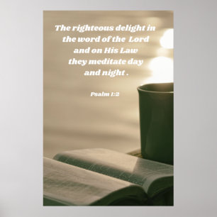 Psalm 1 Bibelstudie Poster