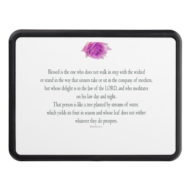 Psalm 1, Bless the One Do, Rosa Flower Dragkroksskydd (Framsidan)