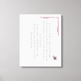 PSALM 1, does not walk in step with the wicked Canvastryck