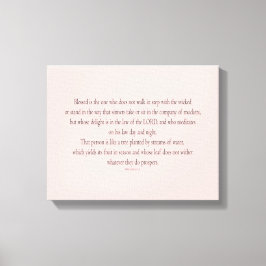 Psalm 1, går inte i takt med det onda canvastryck