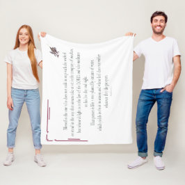 PSALM 1, går inte i takt med det onda Fleecefilt