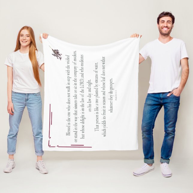 PSALM 1, går inte i takt med det onda Fleecefilt (På plats)