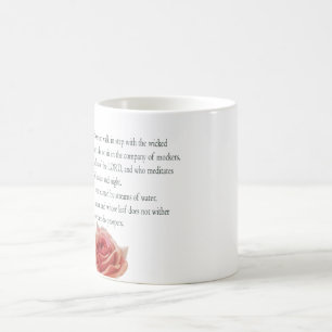 Psalm 1, Lag dag och natt, Vatten Streams. Magisk Mugg