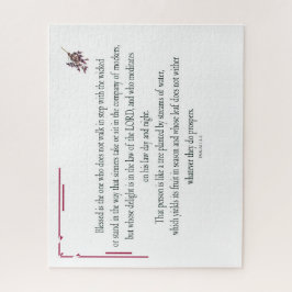 Psalm 1, Lag dag och natt, Vatten Streams. Pussel