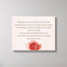 Psalm 1, Law day and Night, Streams of Waters, Canvastryck