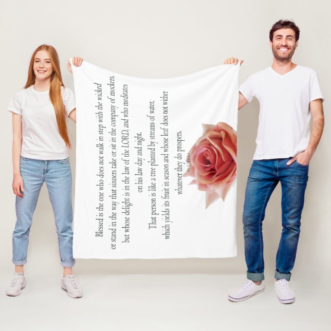 Psalm 1, Law day and Night, Streams of Waters, Fleecefilt (På plats)