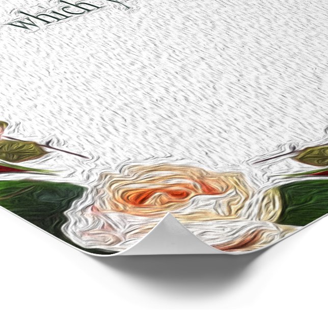 Psalm 1 Scripture Art Väg of the Righteous Poster (Hörn)