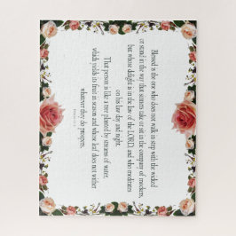 Psalm 1 Scripture Art Väg of the Righteous Pussel