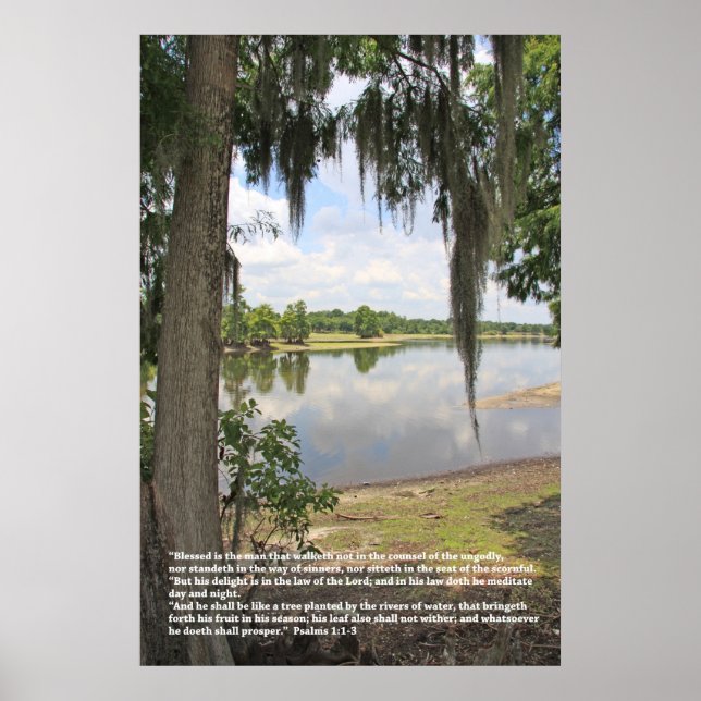 Psalm 1-skript Poster, version B Poster (Framsidan)