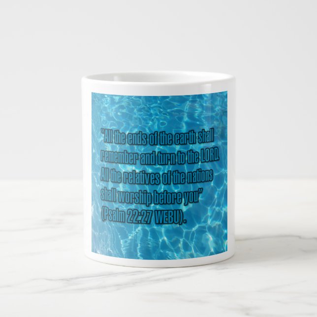 Psalm 22:27 WEBU Mugg Jumbo Mugg (Framsidan)