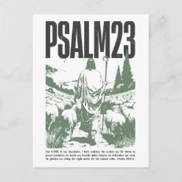 Psalm 23:1-3 ”Herren är min herde” Vykort