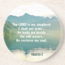 Psalm 23 1-3 LORD är min Shepherd Underlägg