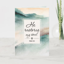 Psalm 23 1-4 han återställer min Soul Kor