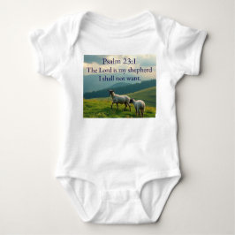 Psalm 23:1 Bibelvers Baby Body T Shirt