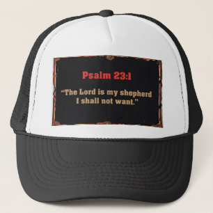 Psalm 23:1 Bibelvers Kristet Lastbilschaufförsmöss Keps