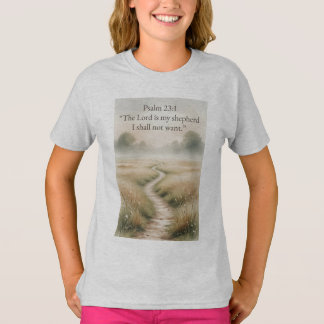 Psalm 23:1 Bibelvers Kristet Tjej T-shirt