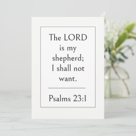 Psalm 23:1 Bibelvers, Uppliftande Skrift, Inbjudningar
