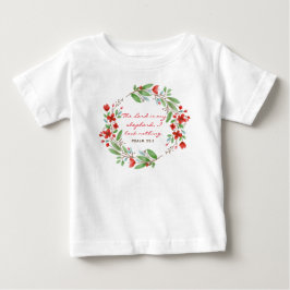 Psalm 23: 1 - Bibelverse - Baby överst T Shirt