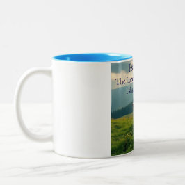 Psalm 23:1 Bible Verse Coffee Mug  Två-Tonad Mugg