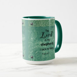 Psalm 23:1 Christian Typography Design Mugg