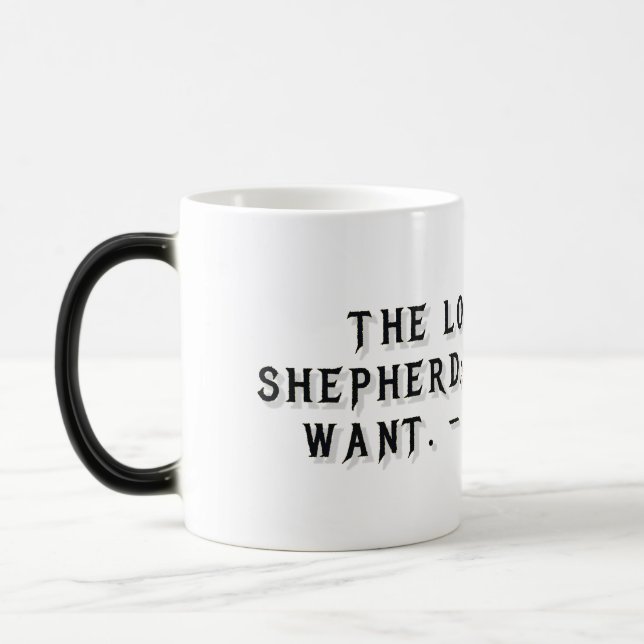 Psalm 23:1 Gift Mug Magisk Mugg (Vänster)