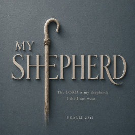 Psalm 23:1 Herren är min herde Kristet skript Poster