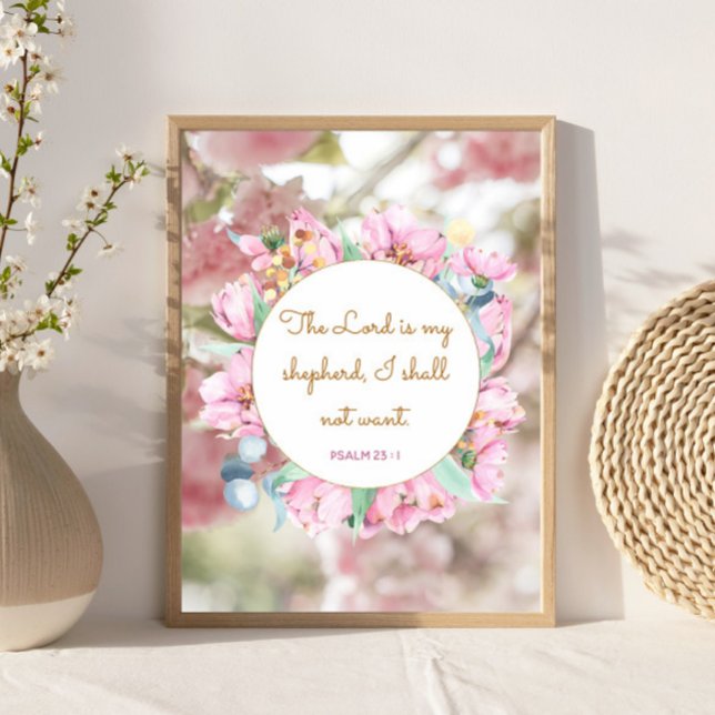 Psalm 23:1 - Herren är min Sheperd Poster (Skapare uppladdad)