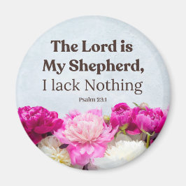 Psalm 23:1 Herren är min Shepherd-Blommigt Magnet